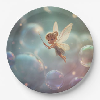 Bubble Fairy Paper Plate