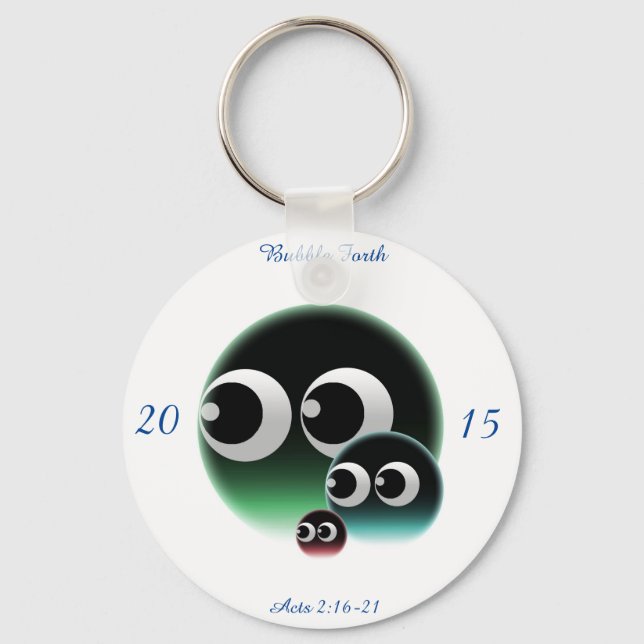 Bubble Family Key Ring (Front)
