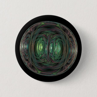 bubble fractal 6 cm round badge