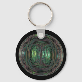 bubble fractal key ring