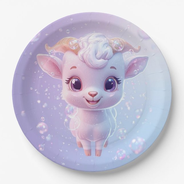 Bubble Goat Paper Plate (Front)