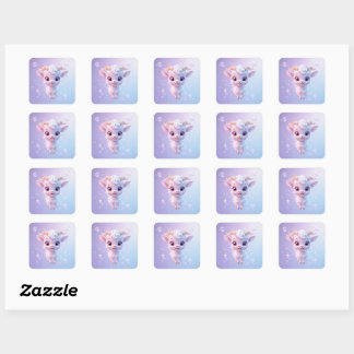 Bubble Goat Square Sticker