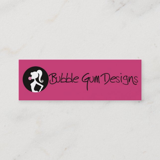 Bubble Gum Designs Business Card (Front)