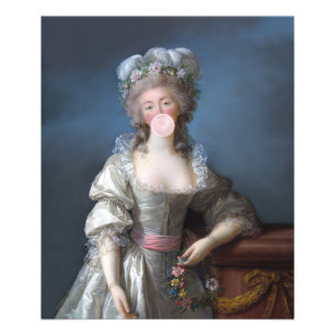 Bubble gum diva du Barry Photo Print