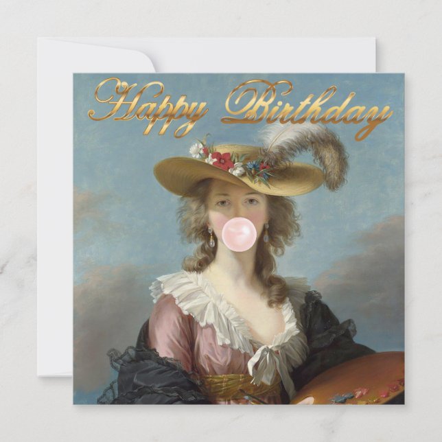 Bubble Gum Diva in a Straw Hat (Front)