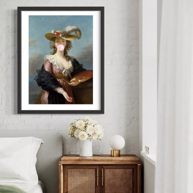 Bubble Gum Diva in a Straw Hat Poster (Creator Uploaded)