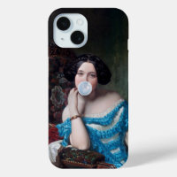 Bubble gum Diva in blue satin