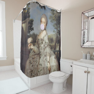 Bubble gum Diva Luisa de Parma Shower Curtain