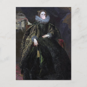 Bubble gum Diva Marchesa Postcard