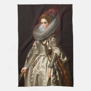 Bubble gum Diva Marchesa Tea Towel