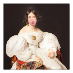 Bubble Gum Diva Photo Print