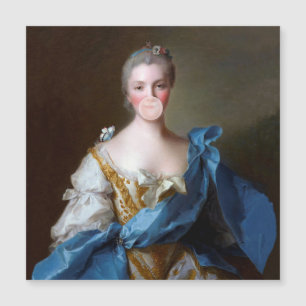 Bubble gum Diva with Blue Butterfly Thank You Card