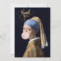 Bubble Gum Diva with Pearl Earring