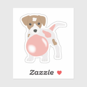 Bubble Gum Dog Blowing Bubble