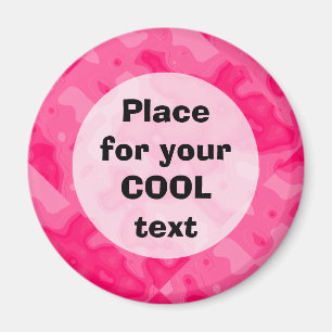 Bubble Gum Factory Accident Template (round) Magnet