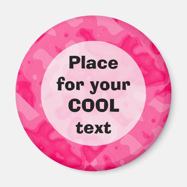 Bubble Gum Factory Accident Template (round) Magnet (Front)