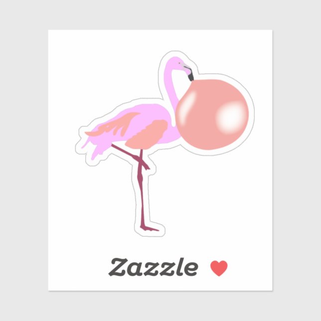 Bubble Gum Flamingo Blowing Bubble (Sheet)