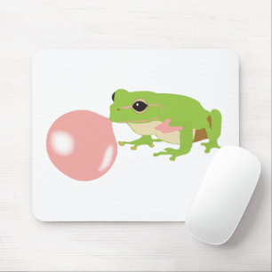 Bubble Gum Frog Blowing Bubble Mouse Pad