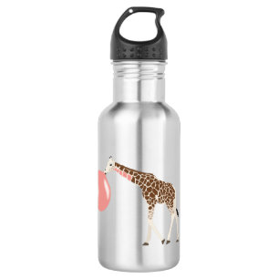 Bubble Gum Giraffe Blowing Bubble 532 Ml Water Bottle
