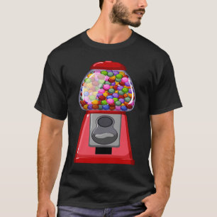 Bubble Gum Gumball Machine Halloween America July  T-Shirt