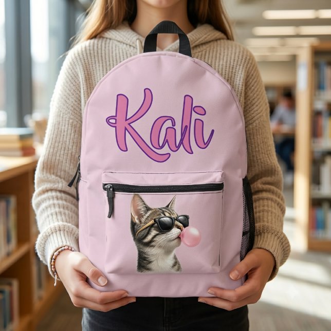 Bubble Gum Kitty Printed Backpack (Creator Uploaded)