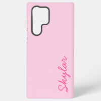 Bubble Gum Pink Hot Pink Custom Cursive Name