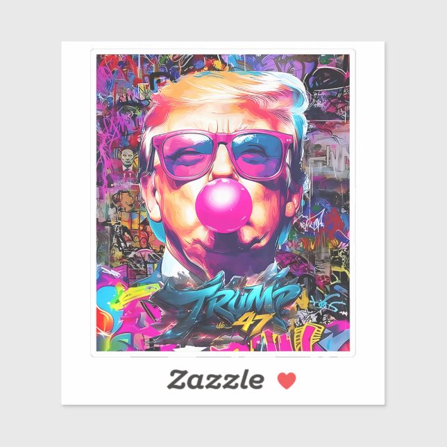 Bubble Gum Pink Sunglasses With Graffiti (Sheet)
