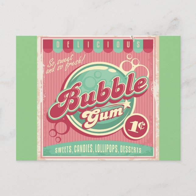 Bubble Gum Postcard (Front)