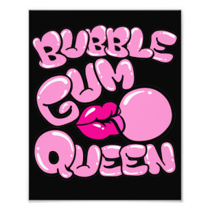 Bubble Gum Queen Photo Print