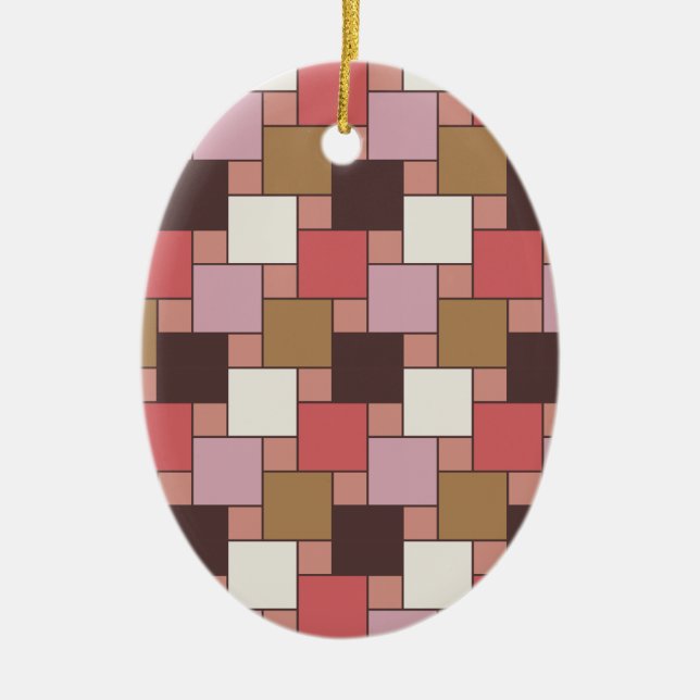 Bubble Gum Sorbet Ceramic Tree Decoration (Front)