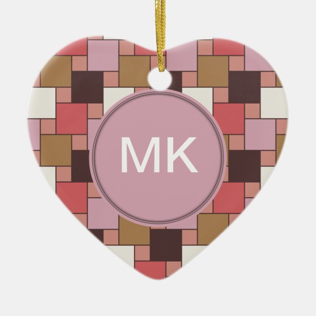 Bubble Gum Sorbet Ceramic Tree Decoration (Front)