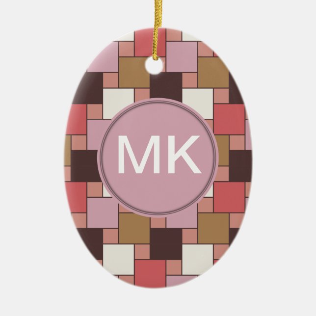 Bubble Gum Sorbet Ceramic Tree Decoration (Front)