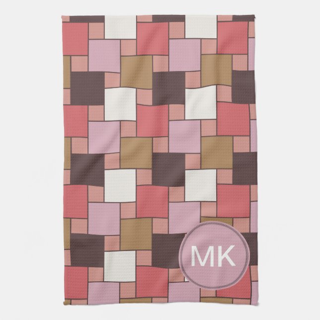 Bubble Gum Sorbet Tea Towel (Vertical)