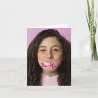 Bubble Gum Thank You Card