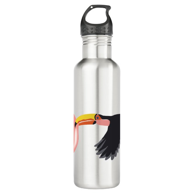 Bubble Gum Toucan Blowing Bubble 710 Ml Water Bottle (Front)