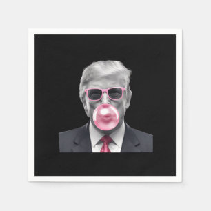 Bubble Gum Trump Donald Trump 2024 Vote for Trump Napkin