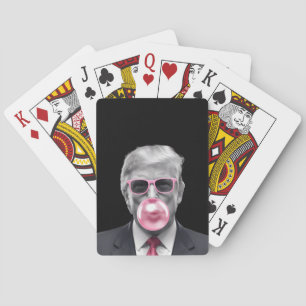 Bubble Gum Trump Donald Trump 2024 Vote for Trump  Playing Cards