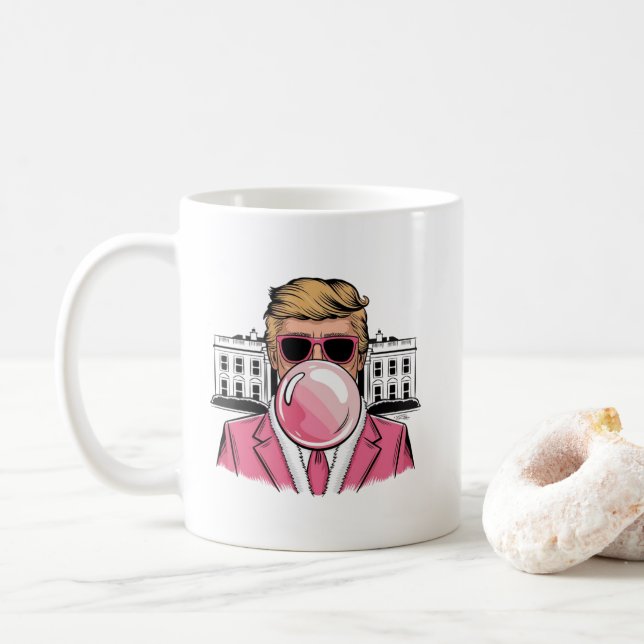 Bubble Gum Tump – Playful Mug for Bubble Gum Lover (With Donut)