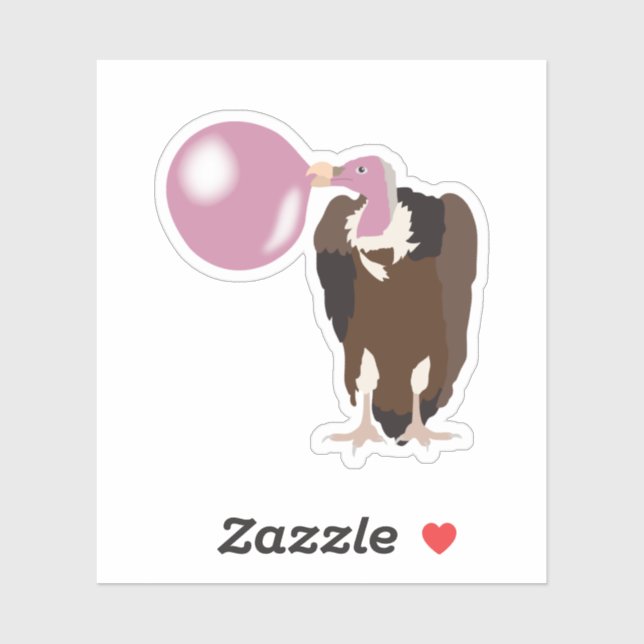 Bubble Gum Vulture Blowing Bubble (Sheet)