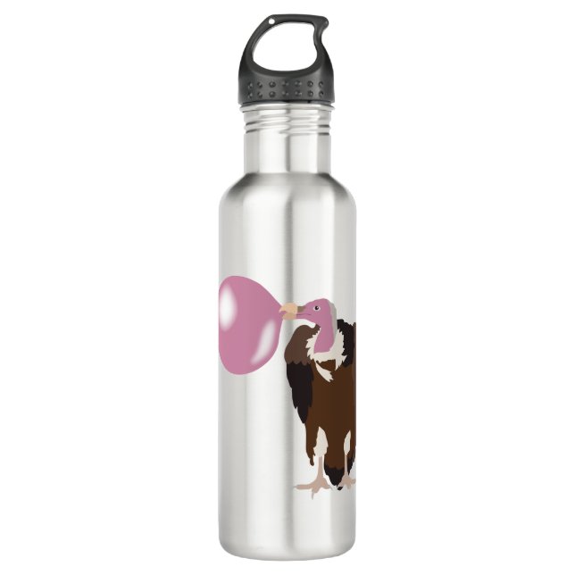 Bubble Gum Vulture Blowing Bubble 710 Ml Water Bottle (Front)