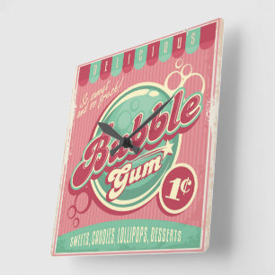 Bubble Gum Wall Clock
