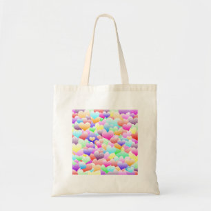 Bubble Hearts Light Tote Bag