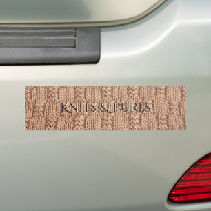 Bubble Knit Stitch Pattern by Shirley Taylor Bumper Sticker