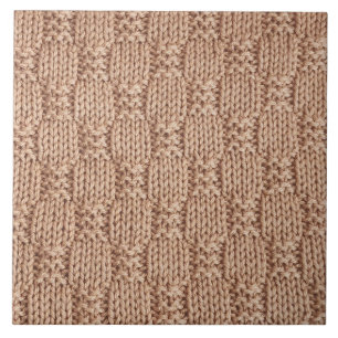 Bubble Knit Stitch Pattern by Shirley Taylor Ceramic Tile