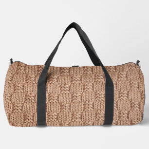 Bubble Knit Stitch Pattern by Shirley Taylor Duffle Bag