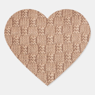 Bubble Knit Stitch Pattern by Shirley Taylor Heart Sticker
