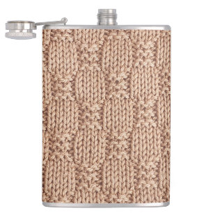 Bubble Knit Stitch Pattern by Shirley Taylor Hip Flask
