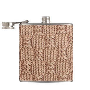 Bubble Knit Stitch Pattern by Shirley Taylor Hip Flask