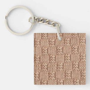 Bubble Knit Stitch Pattern by Shirley Taylor Key Ring