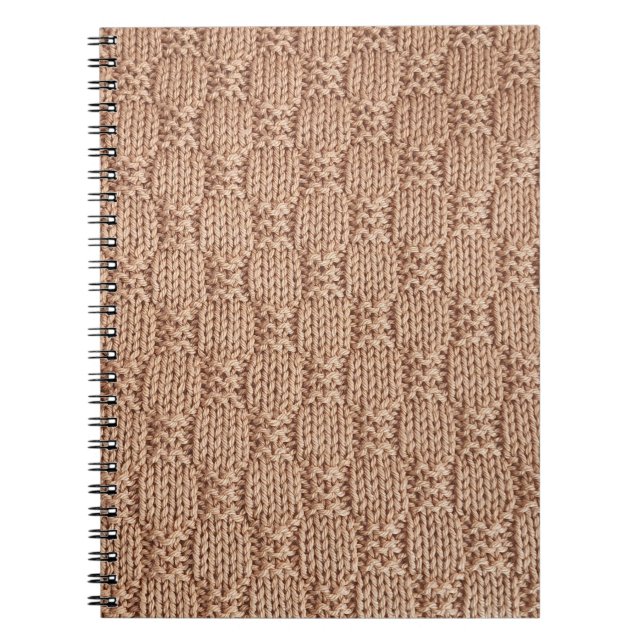 Bubble Knit Stitch Pattern by Shirley Taylor Notebook (Front)
